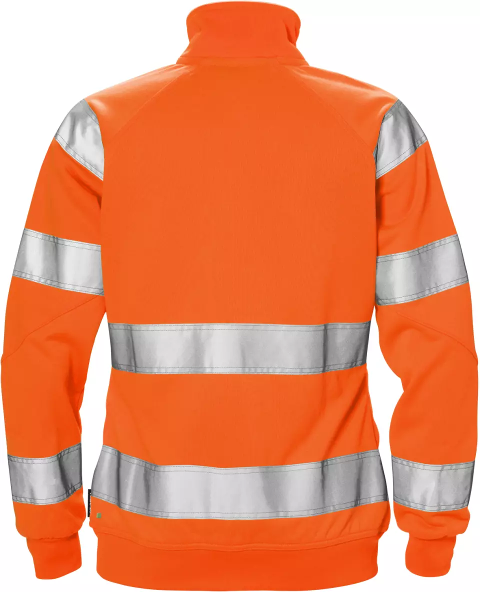 Fristads 126535-230, High vis Ladies' High-Visibility Class 3 Sweatshirt Jacket 7427 SHV, image 2, gallery thumbnail