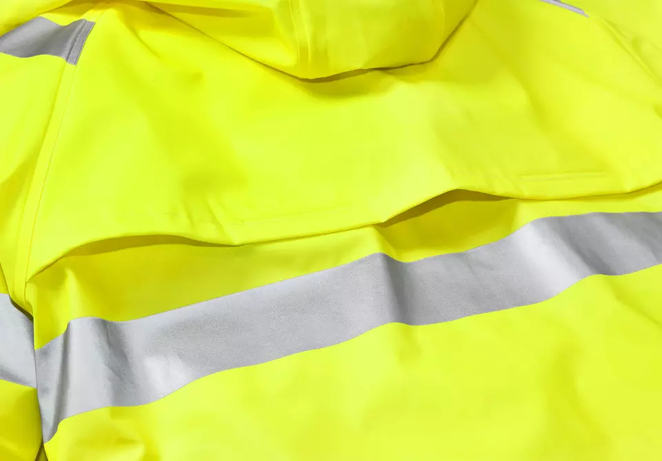 Fristads 101038-130, High vis Flame Retardant Rain Coat Class 3 4845 RSHF, image 3, gallery thumbnail