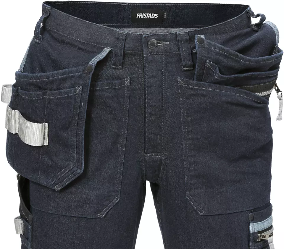  124152-545, Fristads Rakentajan denim stretch housut 2131 DCS, image 7, gallery thumbnail