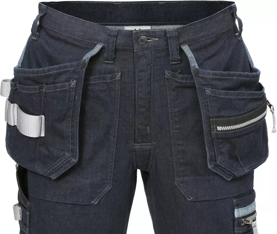  124152-545, Fristads Rakentajan denim stretch housut 2131 DCS, image 6, gallery thumbnail