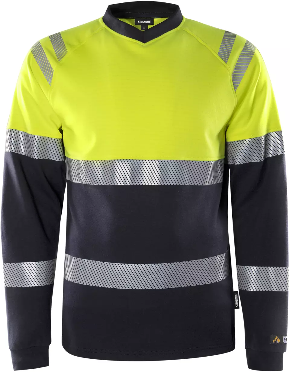 Fristads 133268-171, Flame Retardant Flamestat High Vis Long Sleeve T-Shirt Class 1 7107 TFL, image 1, gallery thumbnail