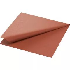 Duni 198845, Tissue Napkin 33x33cm 3-Ply 1/4 Terra