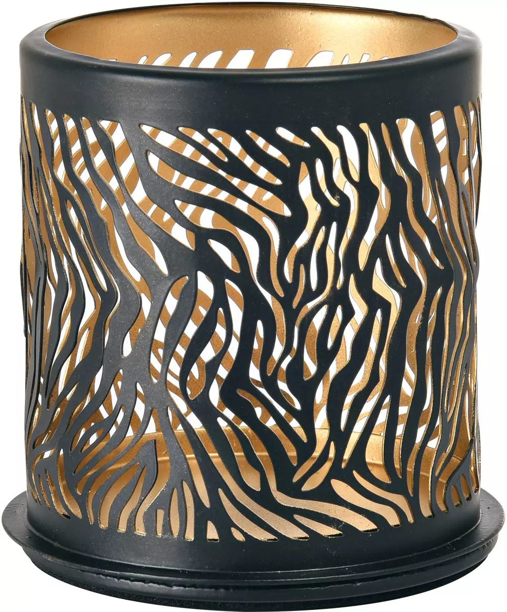 Duni 188177, Safari Zebra Metallykta 75xØ 75mm Svart, image 1, gallery thumbnail