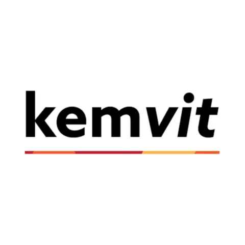 Jälleenmyyjän Kemvit brändin logo