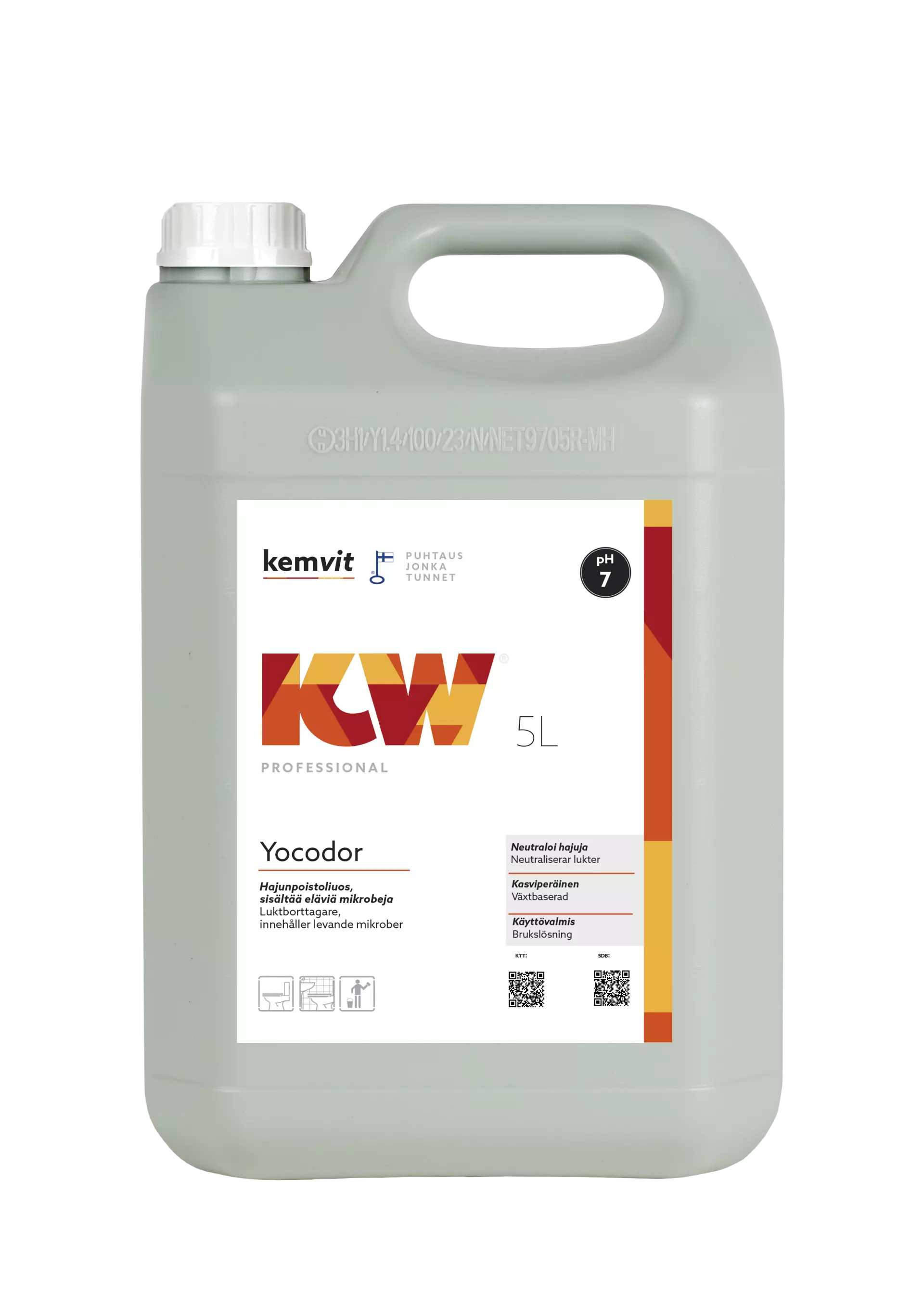 Kemvit 180925, KW YOCODOR 5 L Odor Removal Solution, image 1