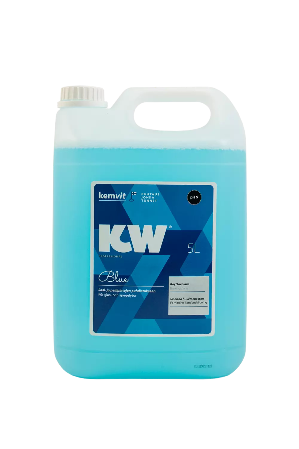 Kemvit 184915, KW BLUE 5L lasinpesu huurteenestolla, image 1