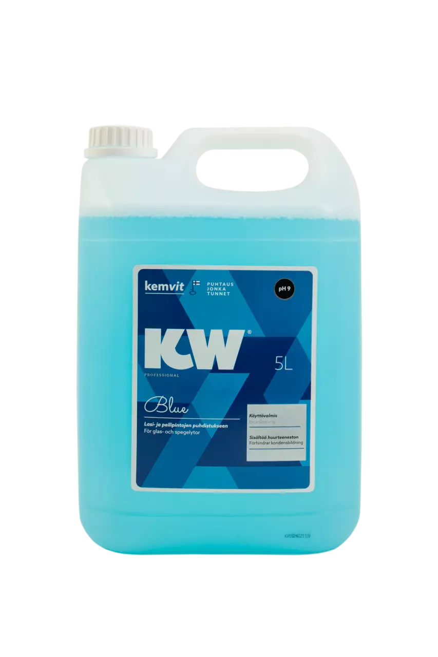 Kemvit 184915, KW BLUE 5L lasinpesu huurteenestolla, image 1, gallery thumbnail