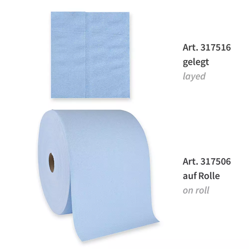 HygoClean 317516, Pleated Cellulose Cleaning Cloths, Blue, image 6