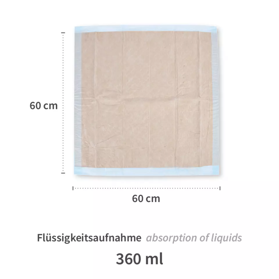 Hygostar 52792, 6-Ply PP/Recycled Cellulose/PE Bed Underpads, 60 x cm, image 2, gallery thumbnail