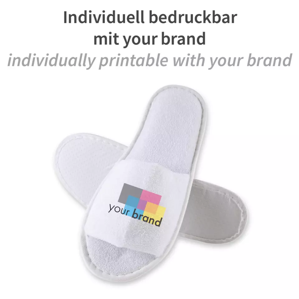 Hygostar 5552, Dots Open Cotton Slippers, White, image 11, gallery thumbnail