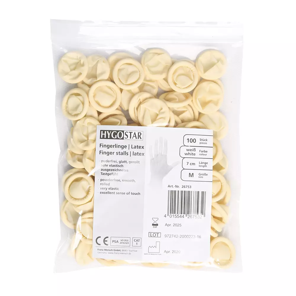 Hygostar 26703, Powder-Free Latex Finger Cots, image 2