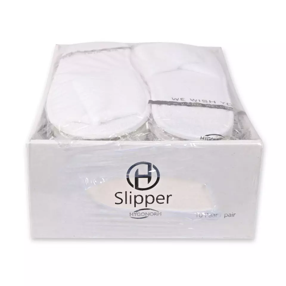 Hygonorm 555100, Classic Polyester Slippers, Open, White, image 2, gallery thumbnail