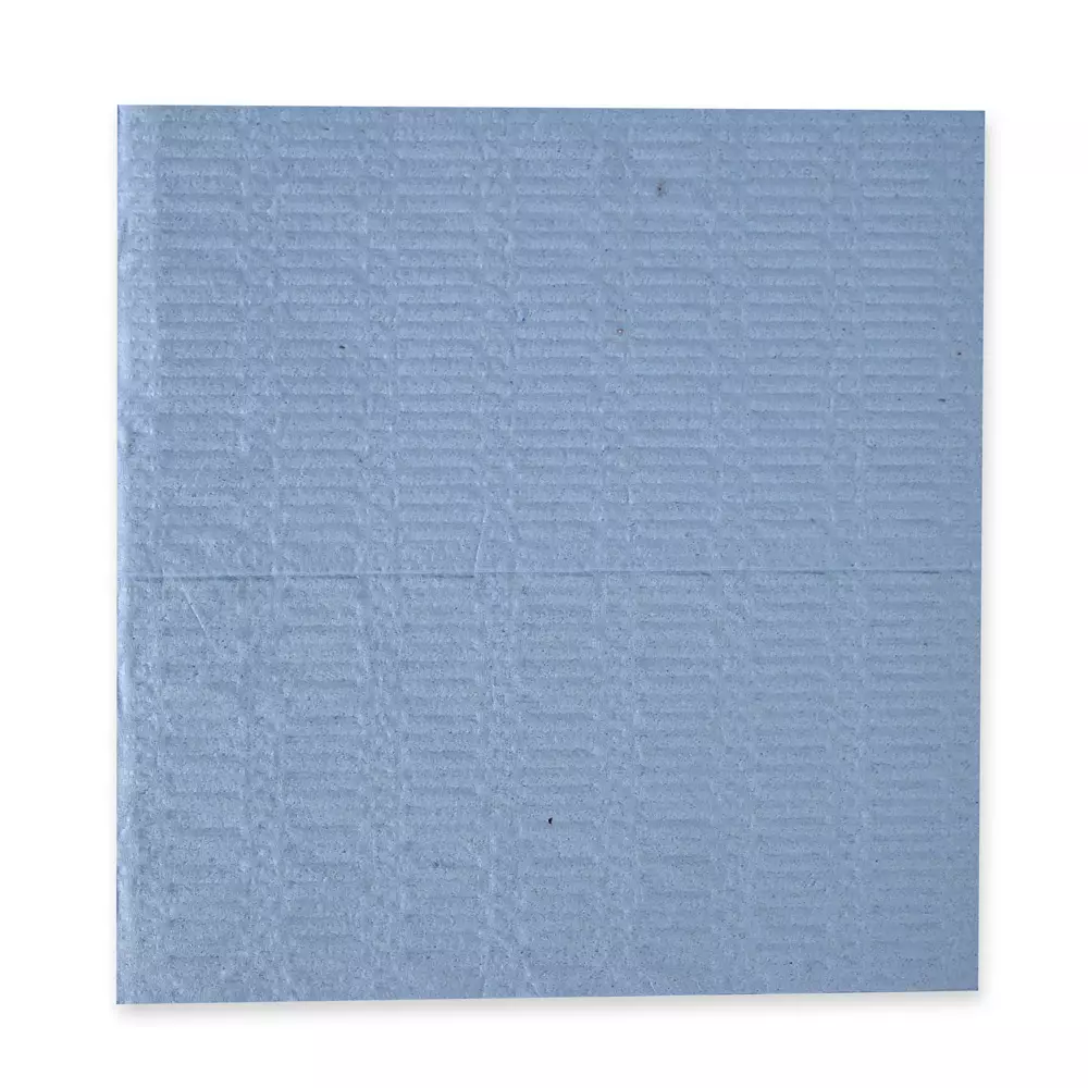 HygoClean 317490, Pleated Recycled Paper Cleaning Cloths, 4-ply, Blue, image 1