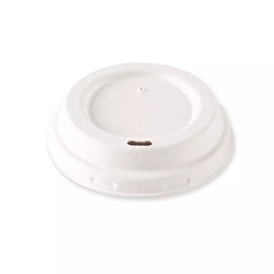 NATUREStar 401101, Organic Bagasse Drinking Cup Lids, Ø 80 mm, image 1, gallery thumbnail