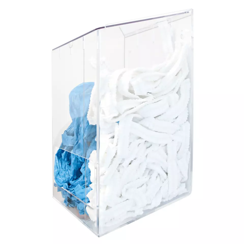 Hygostar 88950, Double Dispenser for Disposable Clothing, Acrylic, image 2, gallery thumbnail