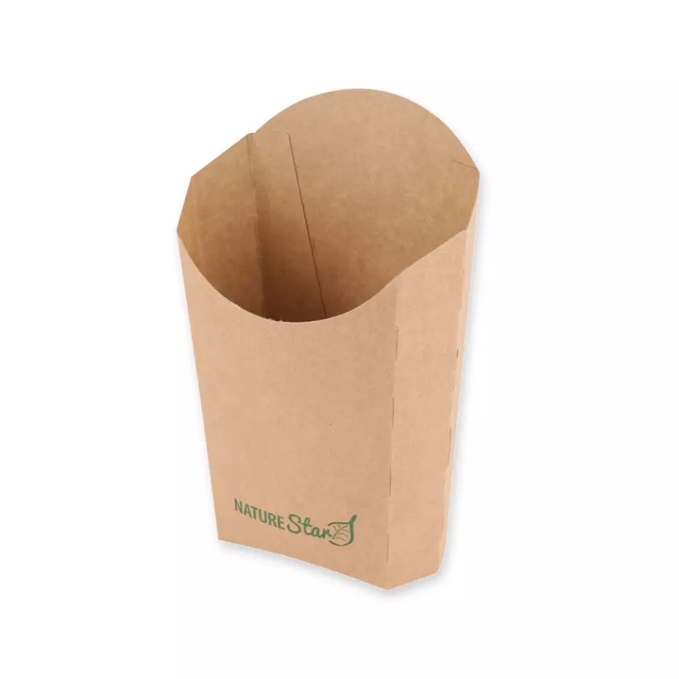 NATUREStar 417722, Bio-Kraftpapier/PE Pommes-Box, 90 x 55 x 152 mm, FSC®-Mix, image 2, gallery thumbnail