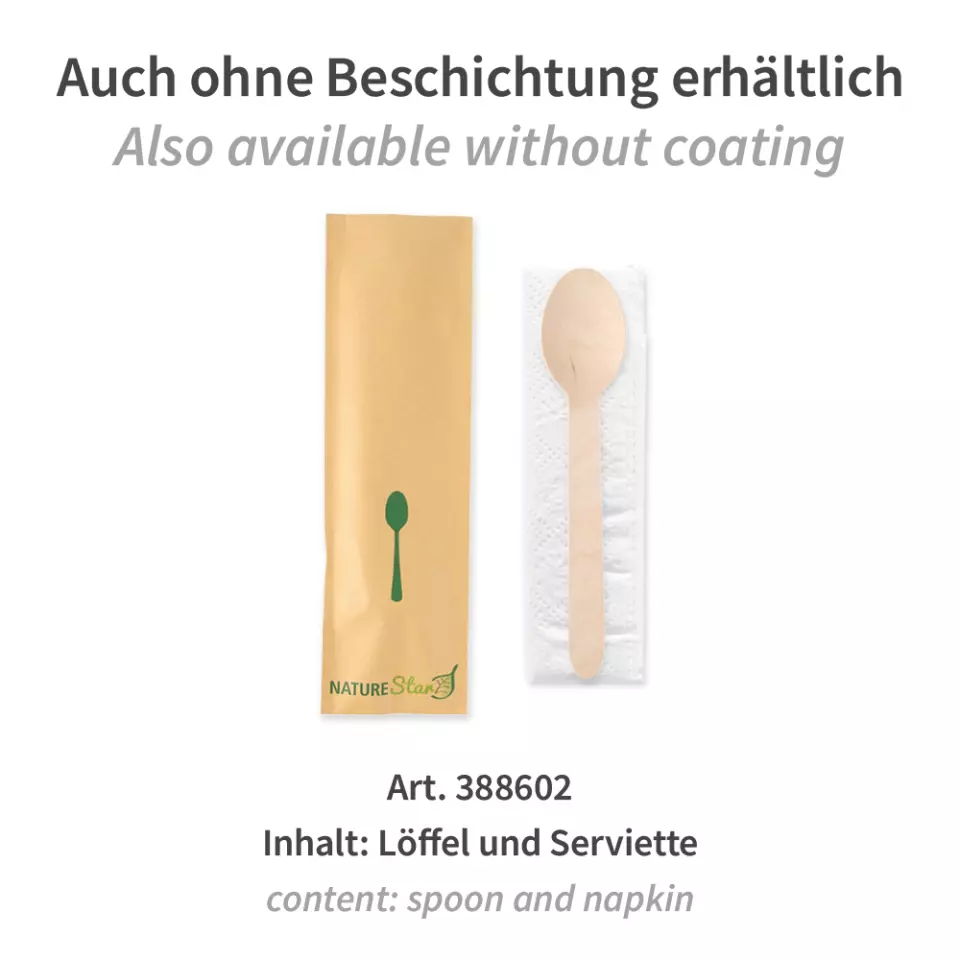 NATUREStar 388622, Bio-Holz Löffel Bestecksets, FSC® 100%, Gewachst, image 5, gallery thumbnail