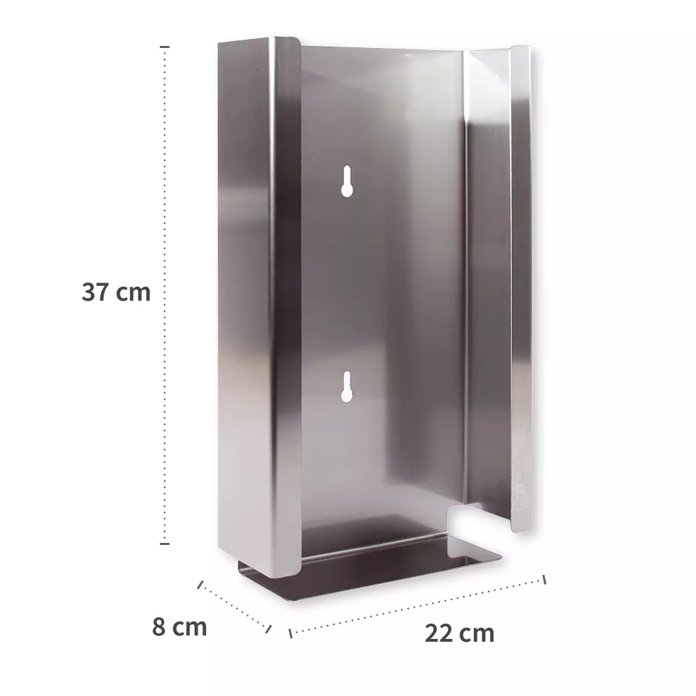 Hygostar 88937, Triple Glove Dispenser, Stainless Steel, image 2