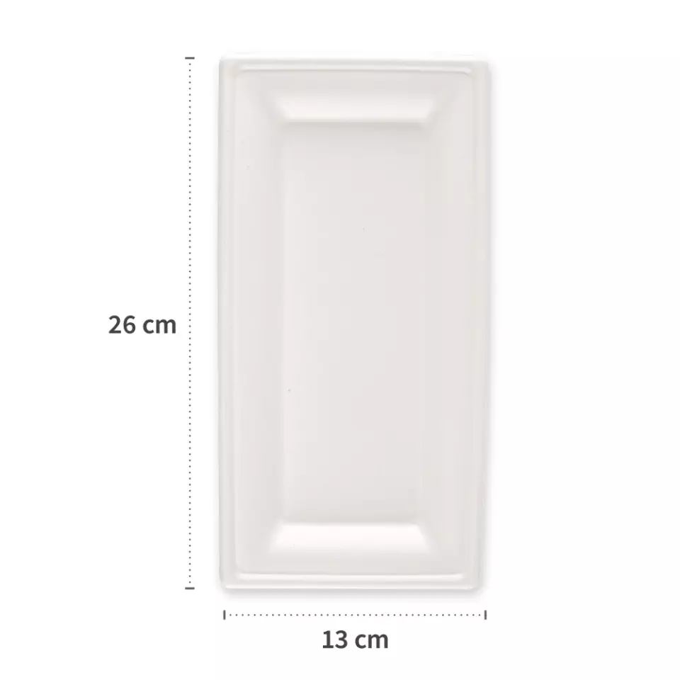 NATUREStar 41010, Bio-Bagasse Teller, 260 x 130 mm, Rechteckig, image 4, gallery thumbnail