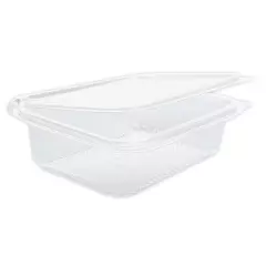 Franz Mensch 423904, Organic Rectangular PLA Deli & Salad Bowls with Hinged Lid, 750 ml