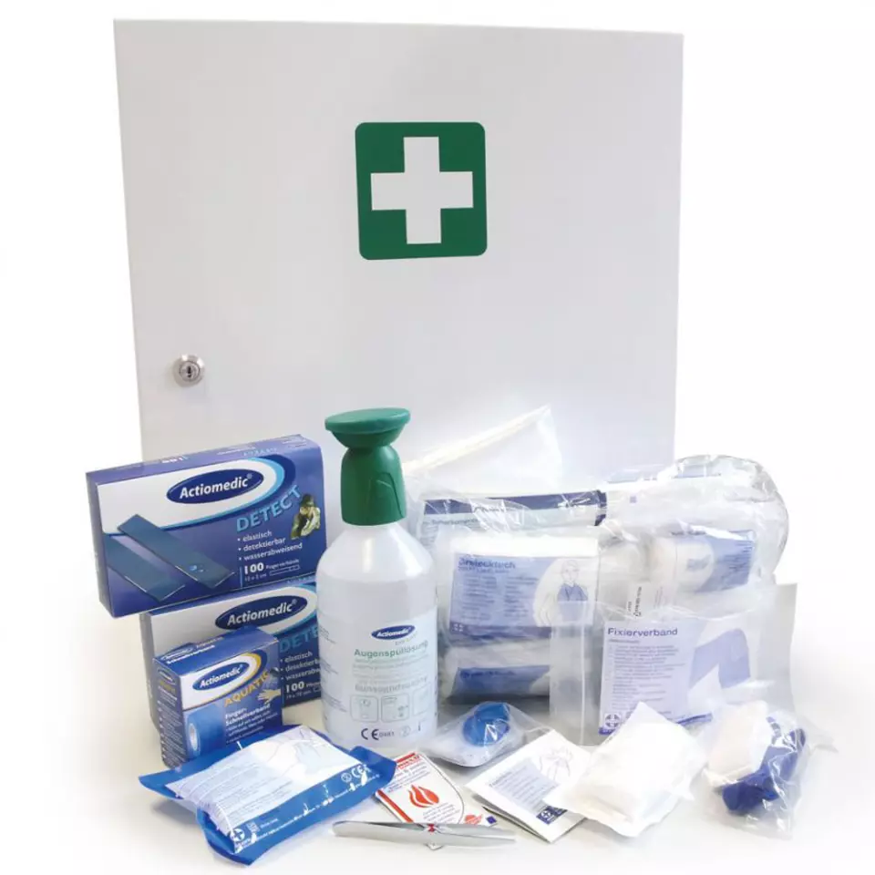 Franz Mensch 50200, First Aid Metal Cabinet for Food Industry, DIN 13157, image 1, gallery thumbnail