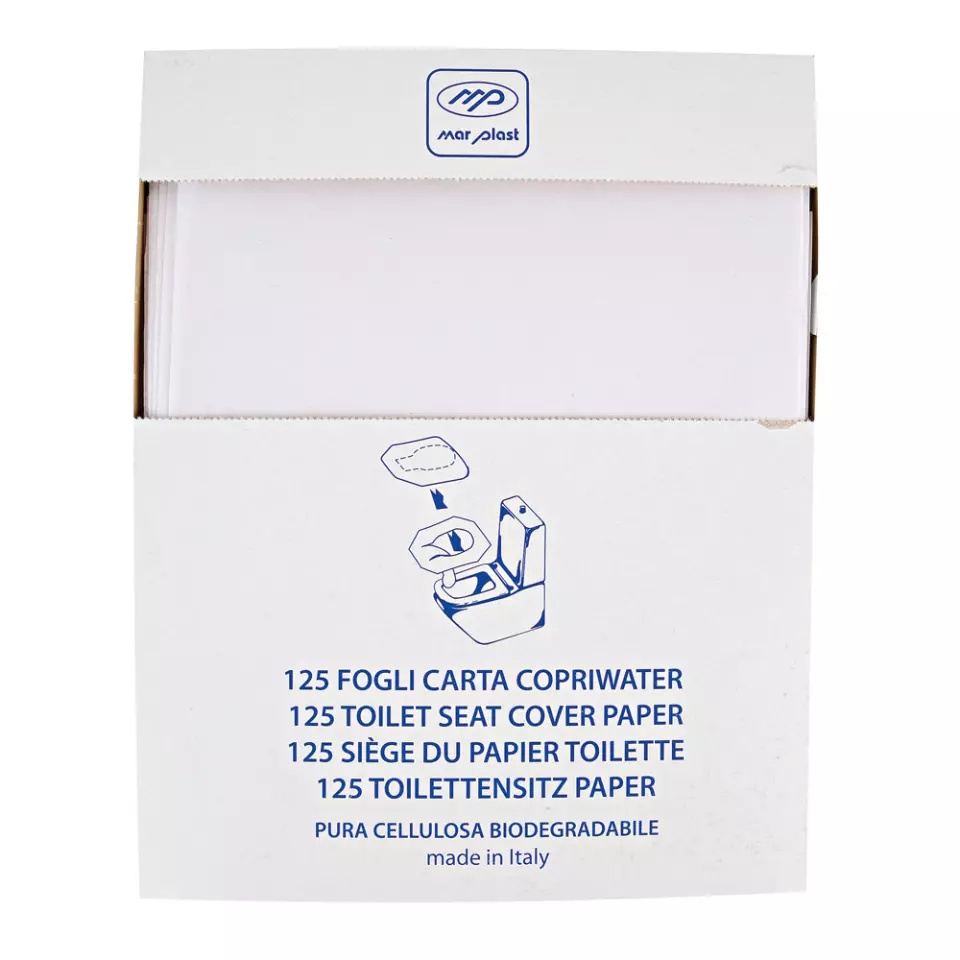 Franz Mensch 32289, Paper Toilet Seat Cover, White, image 3, gallery thumbnail