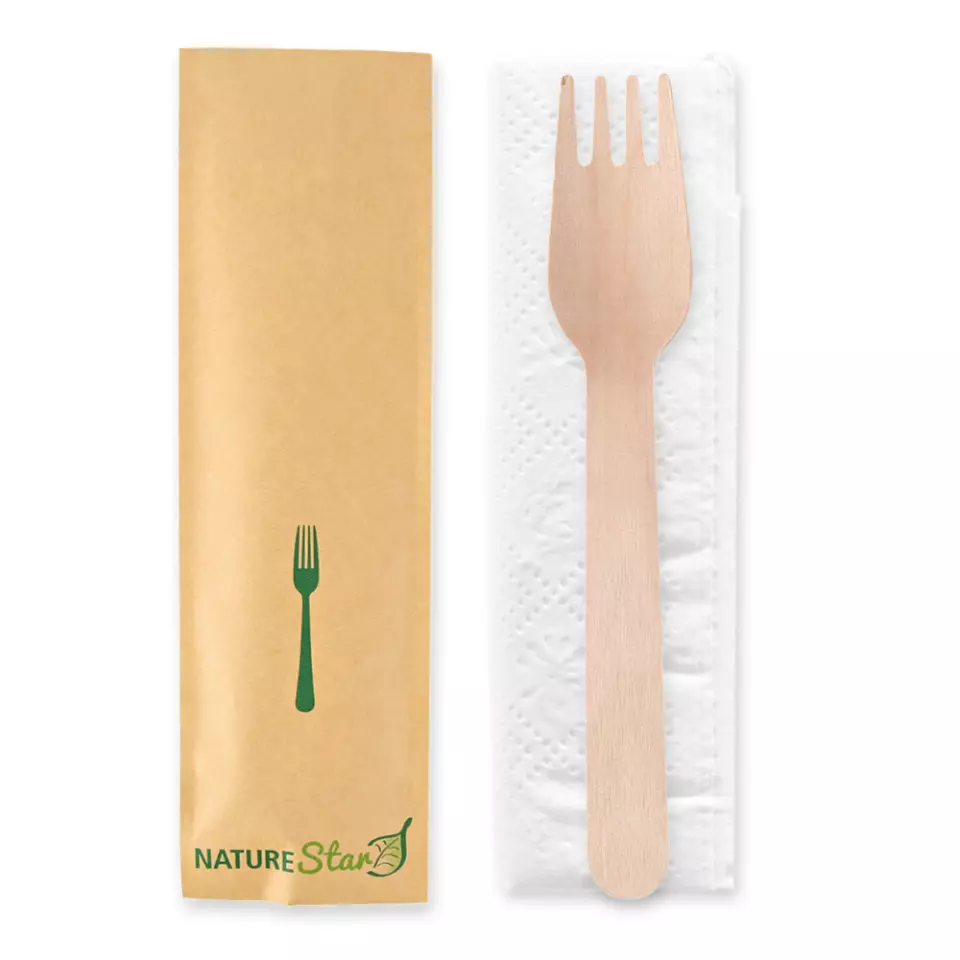 NATUREStar 388601, Bio-Holz Besteck-Sets, Gabel, FSC® 100%, image 1, gallery thumbnail