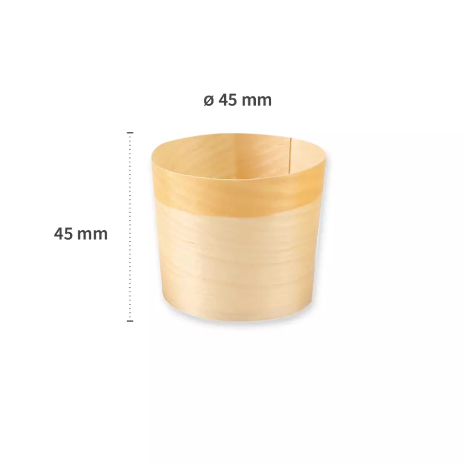 NATUREStar 388311, Runde Holz-Fingerfood-Schale, Ø 45 mm, image 2, gallery thumbnail