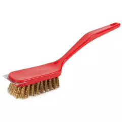 HygoClean 70100, PP/Brass Grill Brush with Scraper