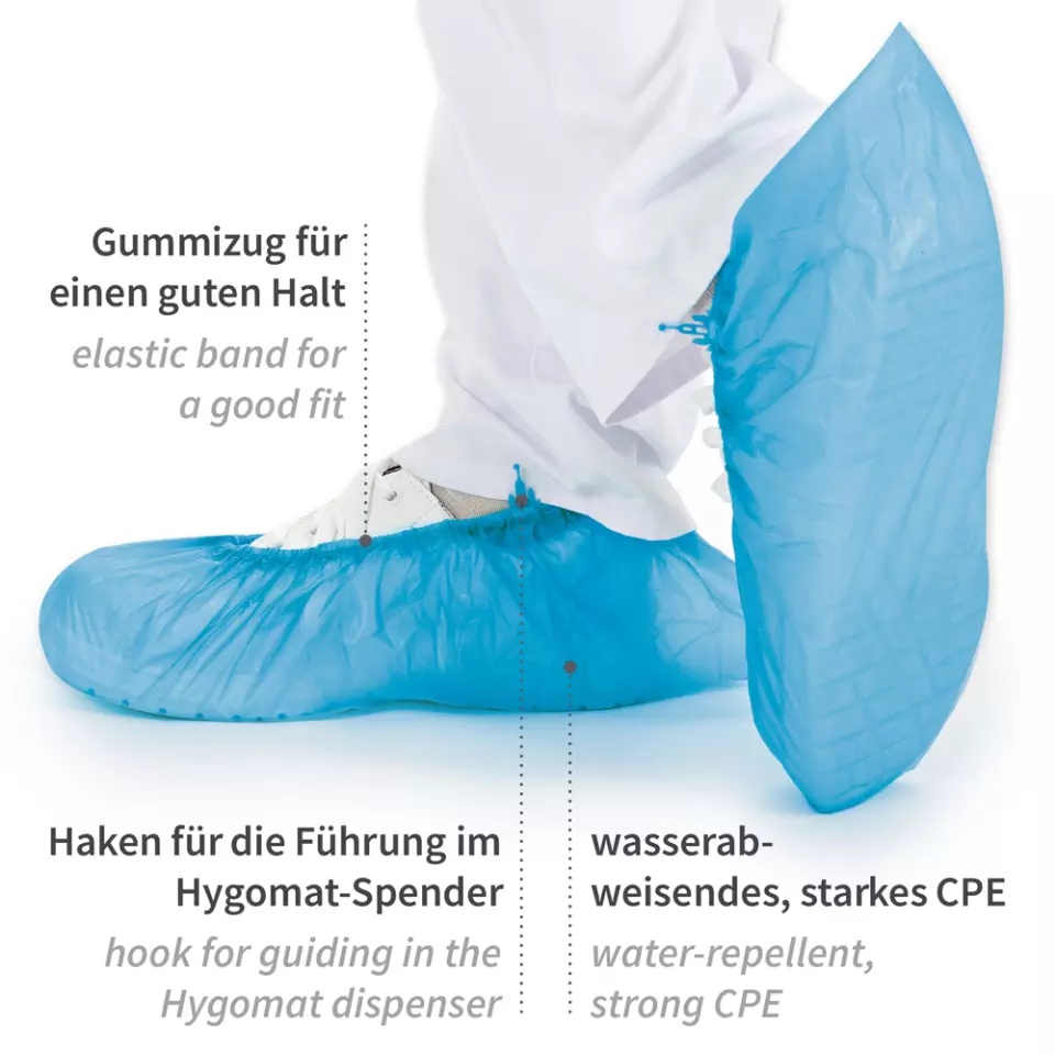 Hygostar 2850H, Hygomat CPE Überschuhe, Blau, image 6, gallery thumbnail