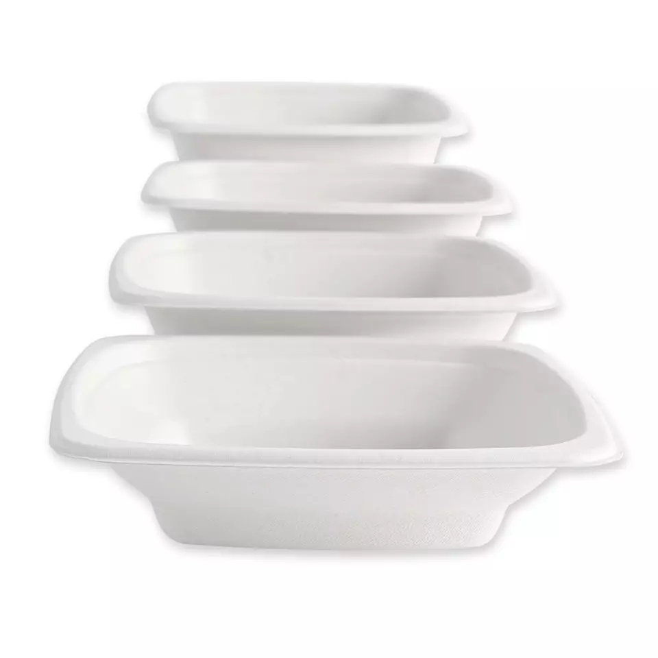 NATUREStar 41176, Quadratische Bio-Bagasse-Schalen, 180 x 70 mm, 950 ml, image 2, gallery thumbnail