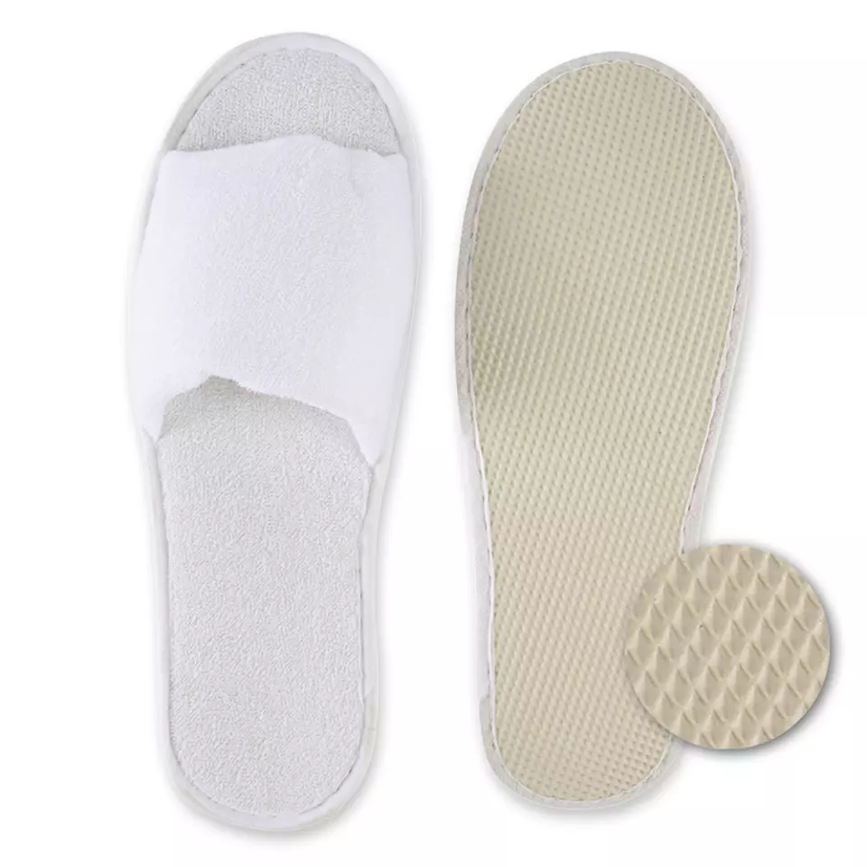 Hygonorm 55511, Classic Slippers, Open, White, Polyester, image 2, gallery thumbnail