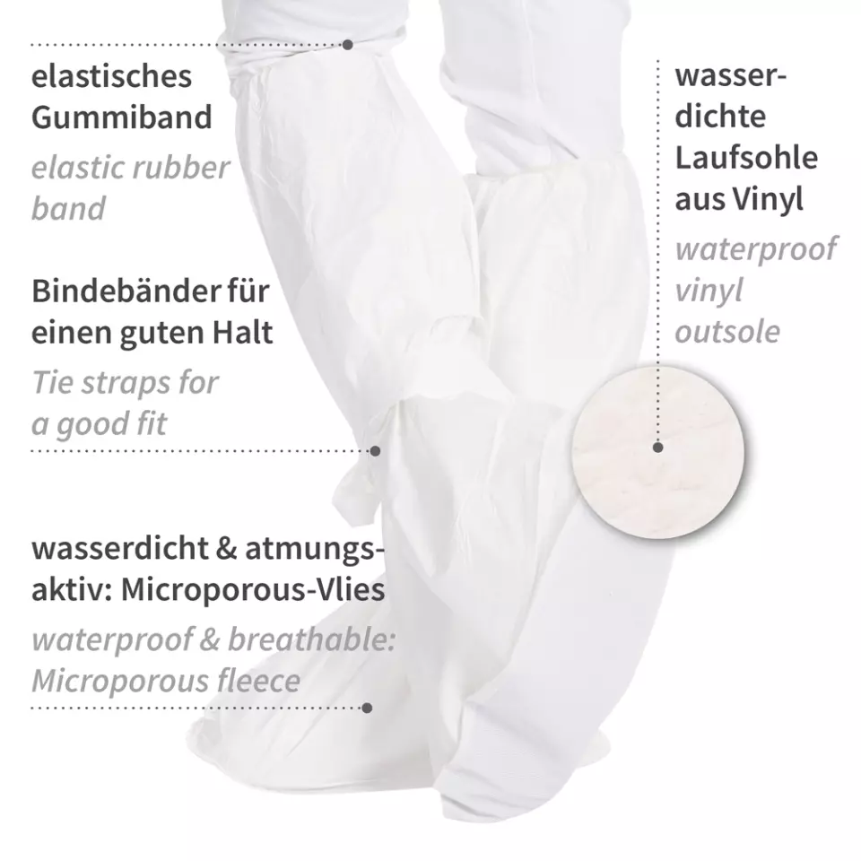 Hygostar 28418, Mikroporöse Überziehstiefel, Weiß, image 4, gallery thumbnail