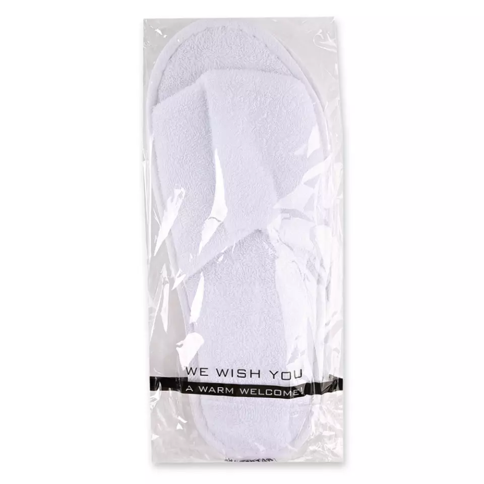 Hygostar 5552, Dots Open Cotton Slippers, White, image 10, gallery thumbnail