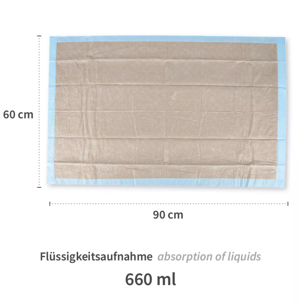Hygostar 52797, 8-Ply Underpads, 90 x 60 cm, PP/Recycled Cellulose/PE, image 3, gallery thumbnail