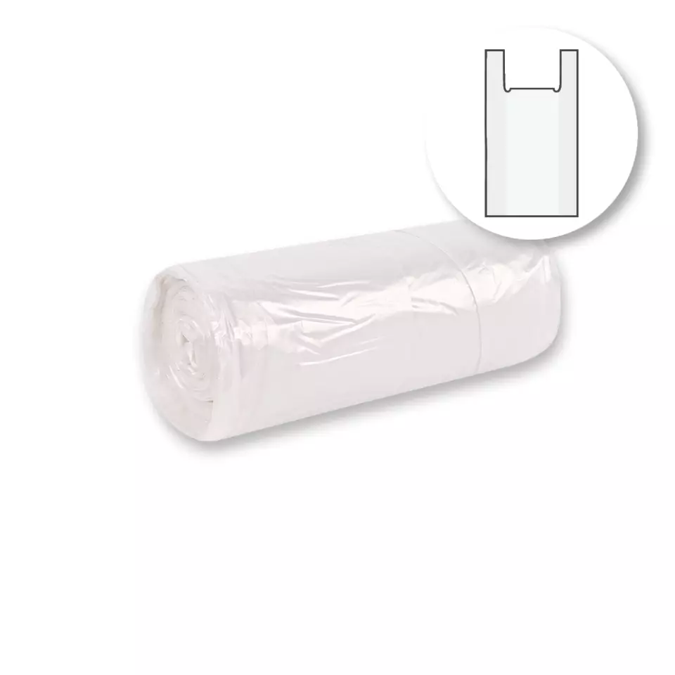 HygoClean 32988, HDPE-Müllbeutel mit Henkel, 18 l, transparent, Rolle, image 1, gallery thumbnail