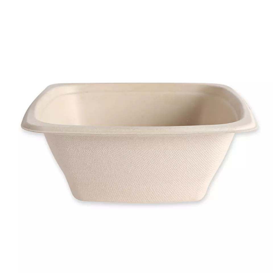 NATUREStar 411765, Bio-Bagasse Schalen Quadratisch, 180 x 70 mm, 950 ml, image 1, gallery thumbnail