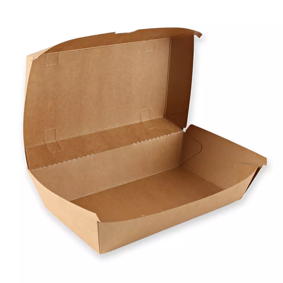 NATUREStar 416421, Club Organic Sandwich-Boxen, 207 x 107 x 79 mm, Kraftpapier/PLA, image 3, gallery thumbnail