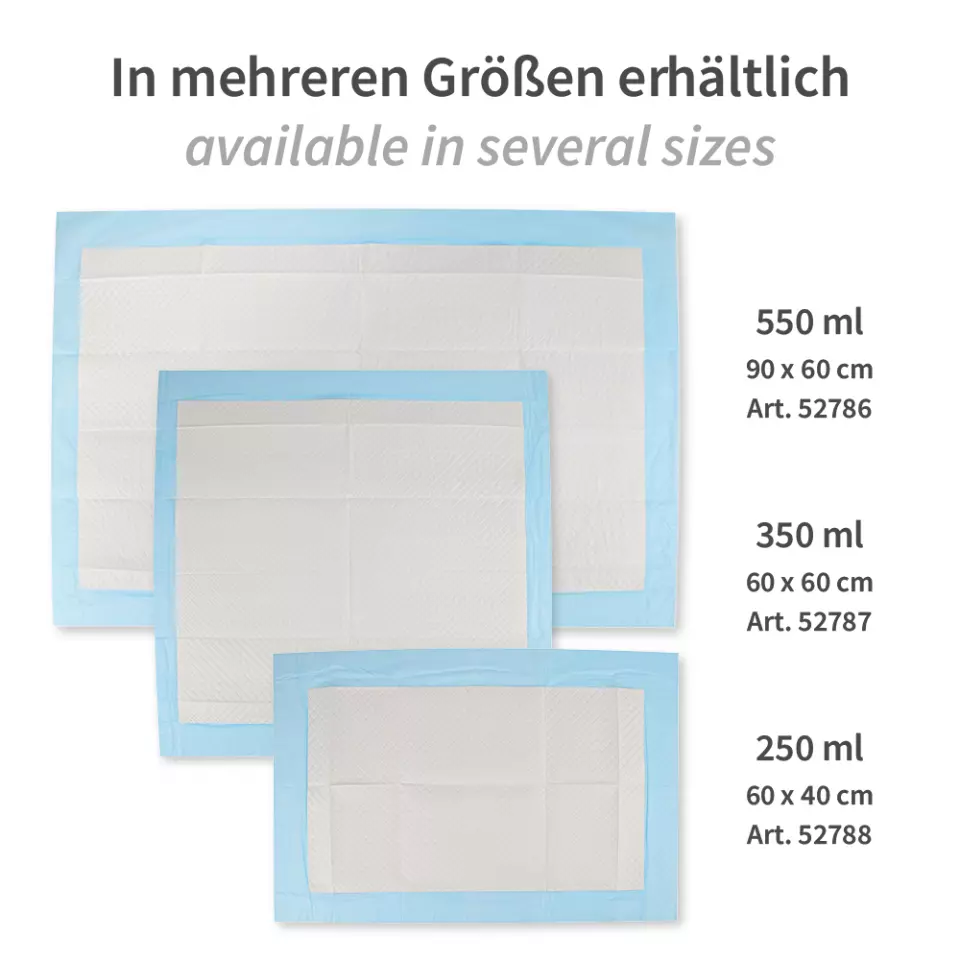 Hygostar 52786, Bed Underpads, 90 x 60 cm, PP/Recycled Paper/PE, image 4, gallery thumbnail