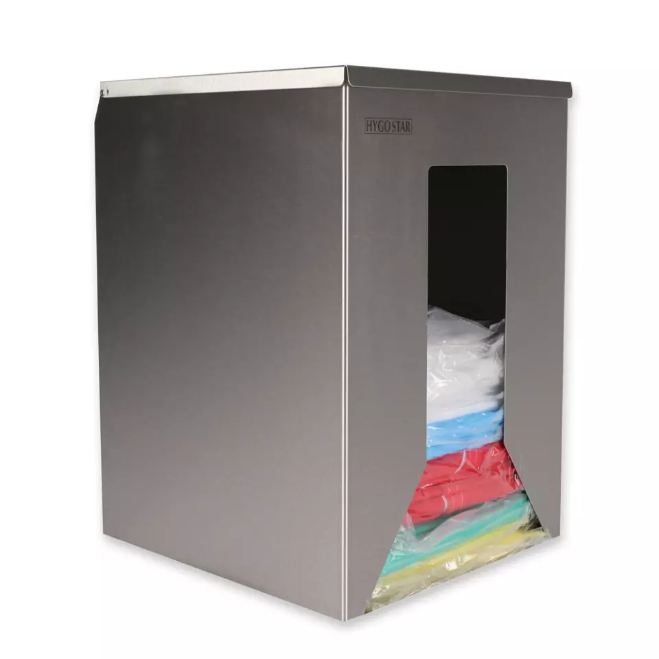 Hygostar 88938, Stainless Steel Gown and Coverall Dispenser, image 3, gallery thumbnail