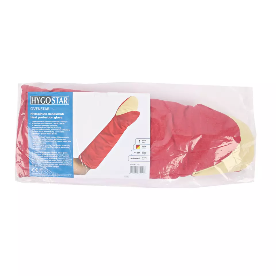 Hygostar 3321, Ovenstar Canvas Ofenhandschuhe, 44 cm, Rot, image 8, gallery thumbnail