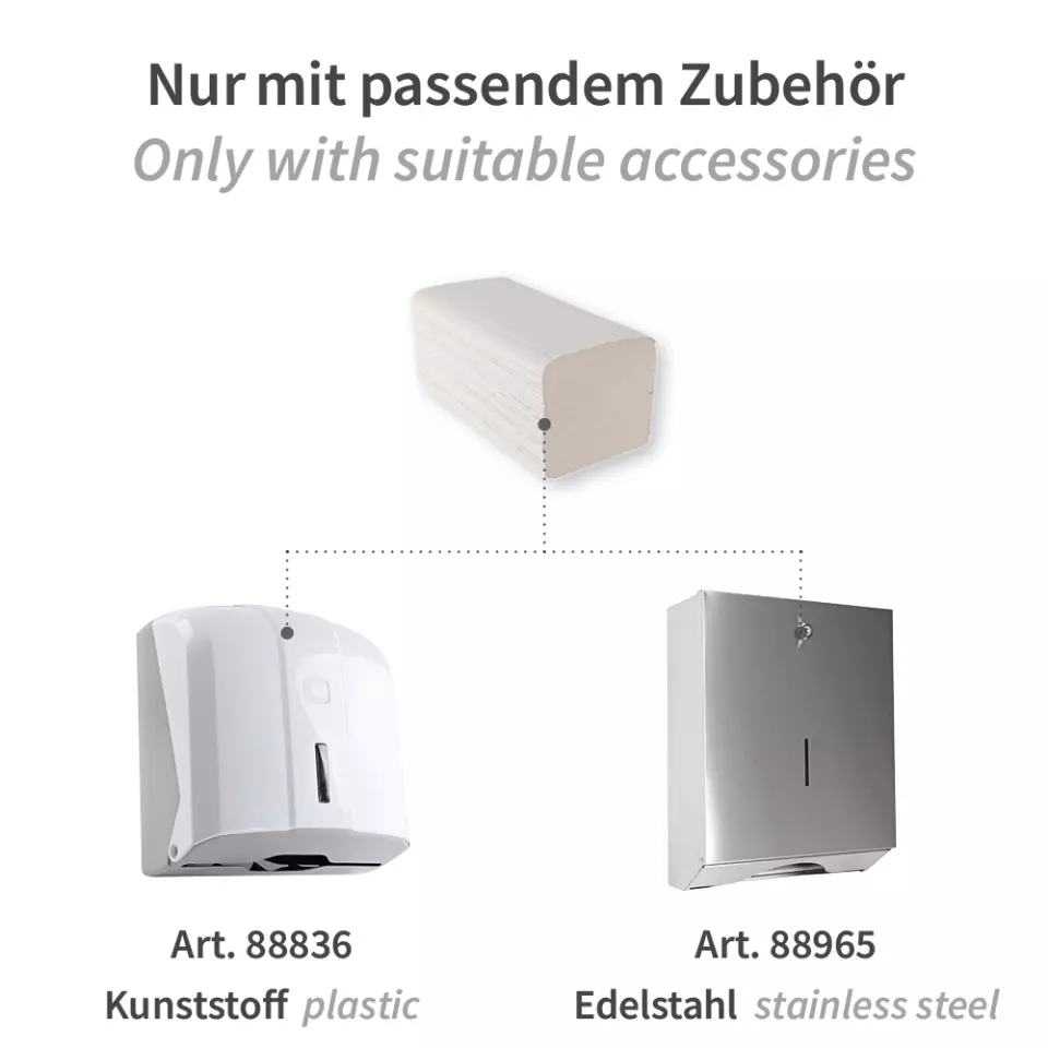 HygoClean 304029, 2-lagige Recycling-Papierhandtücher, V/ZZ-Falzung, FSC®-Recycling, Weiß, image 6, gallery thumbnail