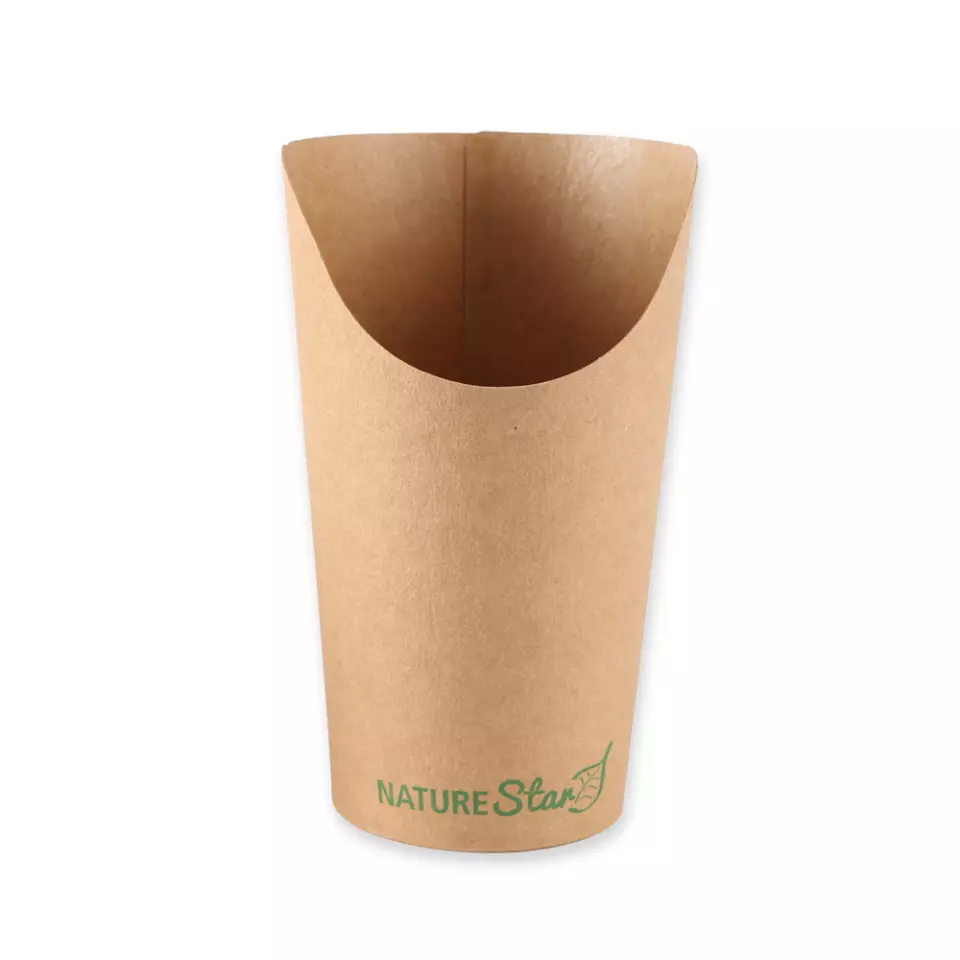 NATUREStar 416649, Kraftpapier/PLA Snackbecher, Wrap, 400 ml, ø 60 mm, 135 mm, image 3, gallery thumbnail