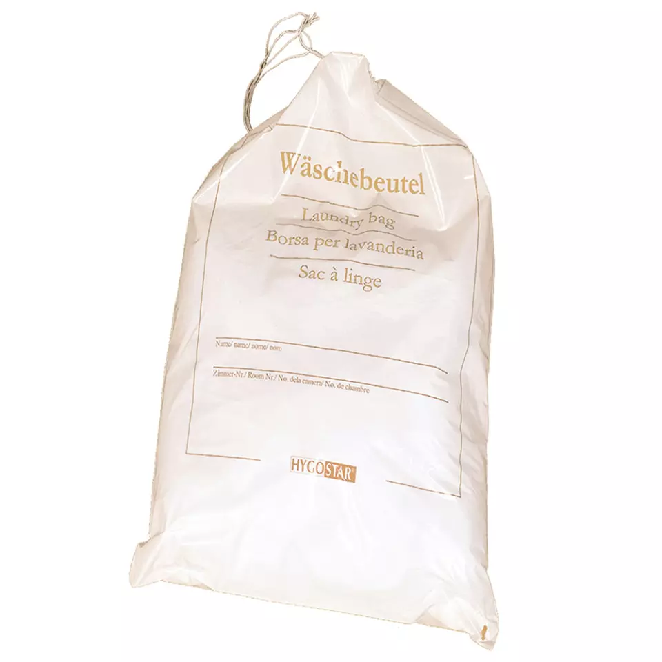 Hygostar 5581, Royal LDPE Laundry Bag, Golden printed, image 1, gallery thumbnail