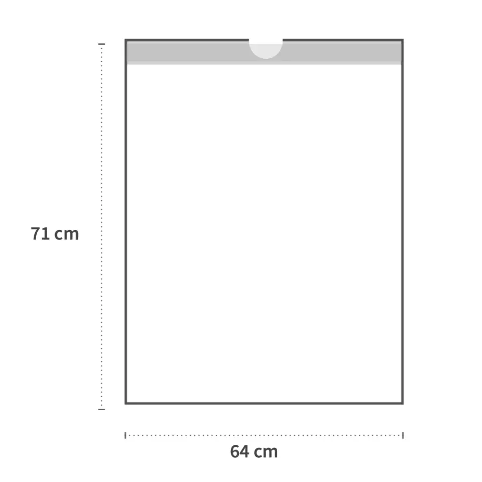 HygoClean 32996, HDPE Drawstring Garbage Bags, 60l, Yellow, Roll, image 4, gallery thumbnail