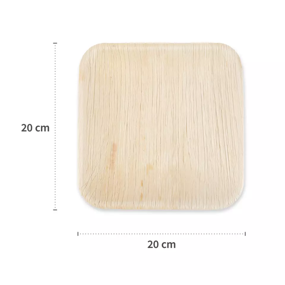 NATUREStar 410626, Bio-Palmblatt-Teller, Quadratisch, 200 x 200 mm, image 5, gallery thumbnail
