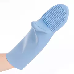 Hygostar 33215, Shark Silikon-Ofenhandschuhe, 44 cm, Hellblau