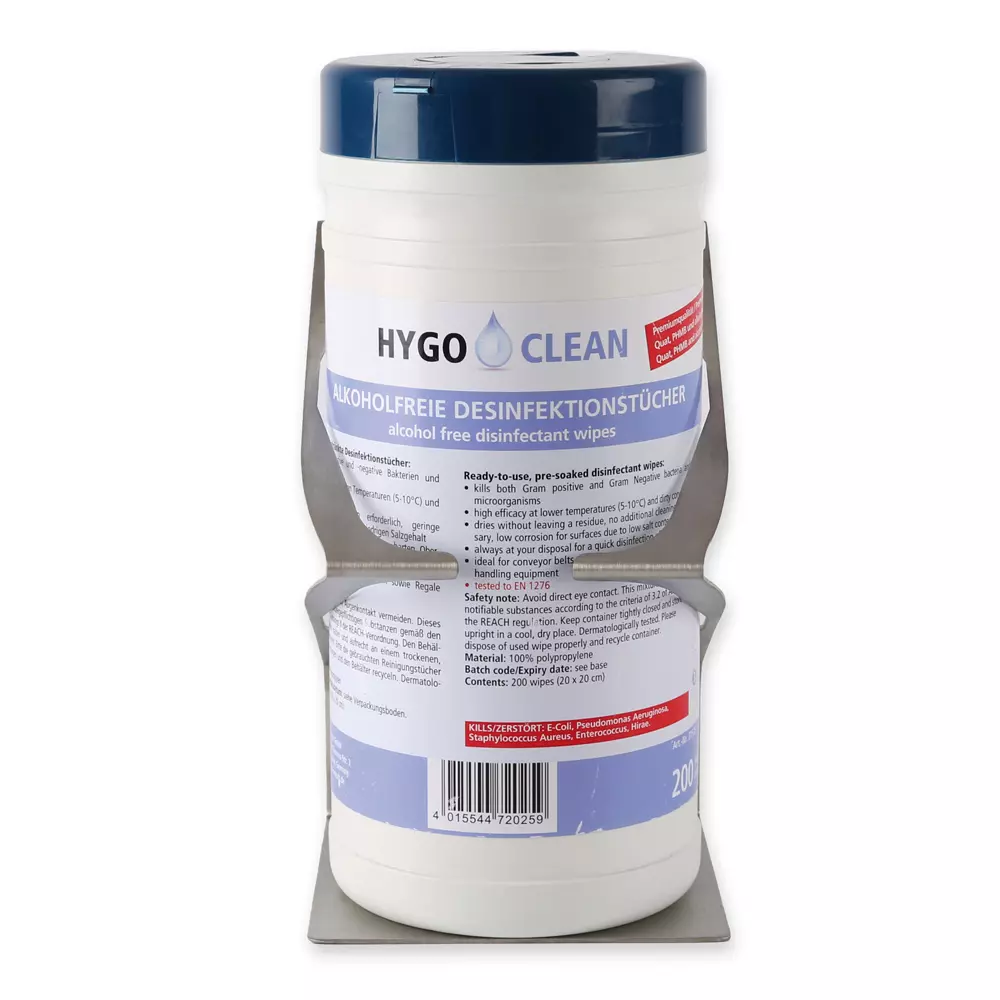 HygoClean 88912, Wall Holder for Disinfectant Wipes Dispensers, Stainless Steel, image 6