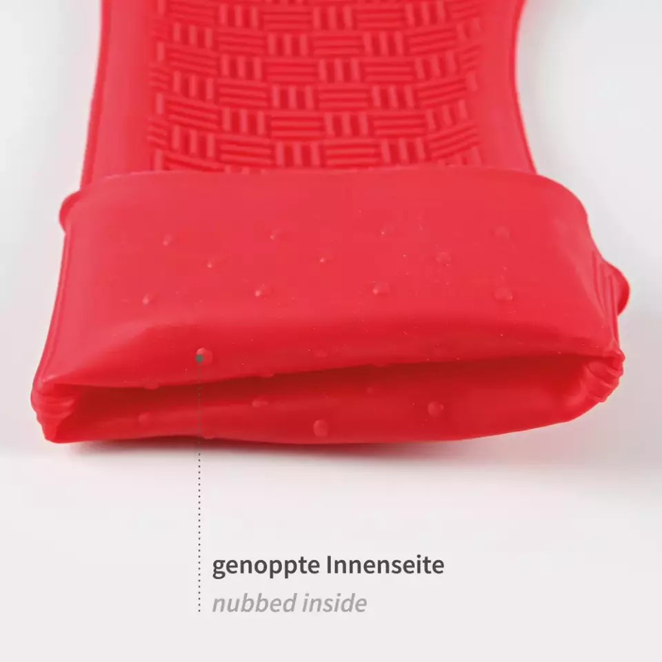 Hygostar 33217, Heatblocker Silikon-Ofenhandschuhe, 43 cm, Rot, image 10, gallery thumbnail