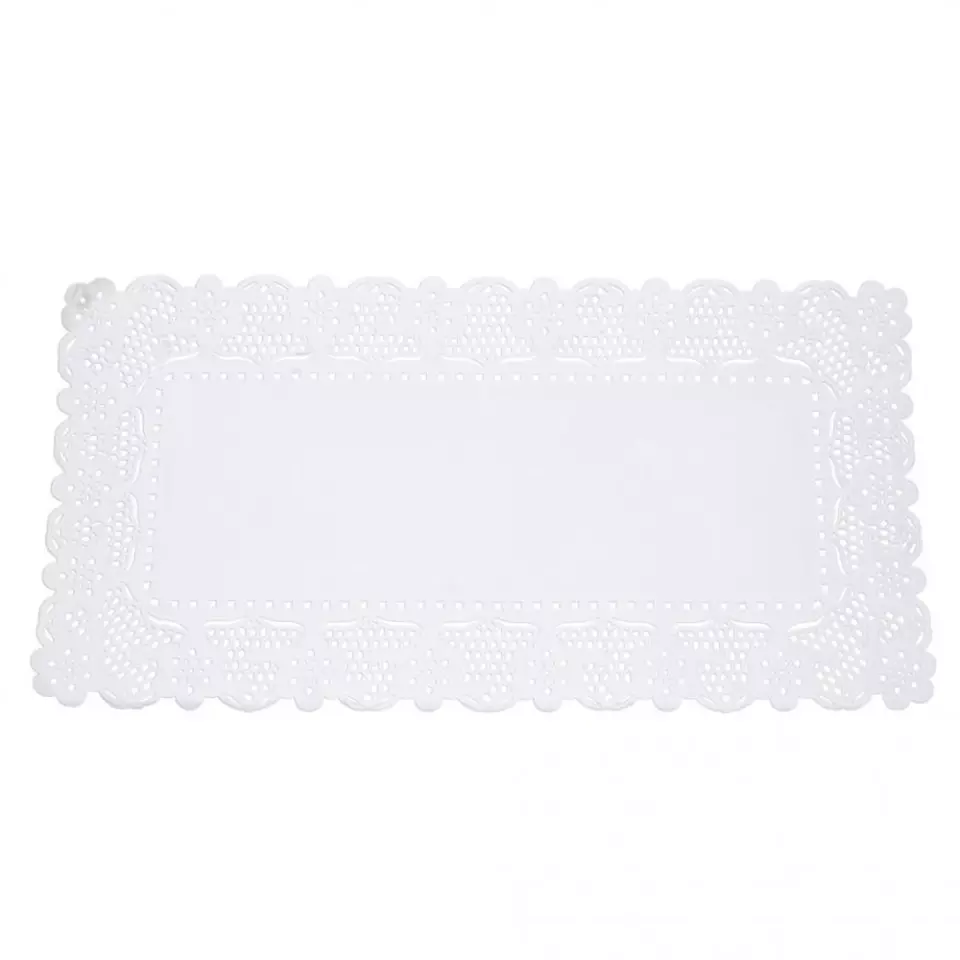 Hygostar 36401, Rechteckige Papier-Tischdeckchen, 30 x 40 cm, Weiß, image 1, gallery thumbnail